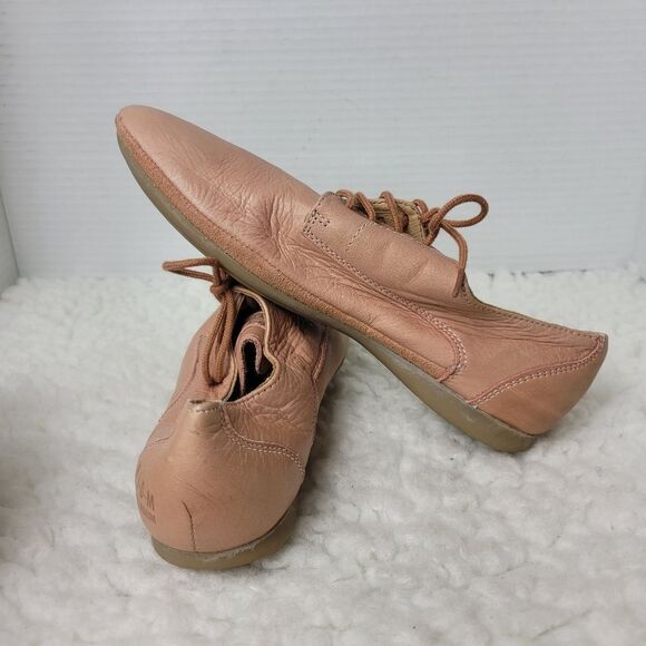 P-L-D-M By Palladium Womens Size 7.5 Oxford Lace Up Light Pink Leather Sneaker - Picture 6 of 9